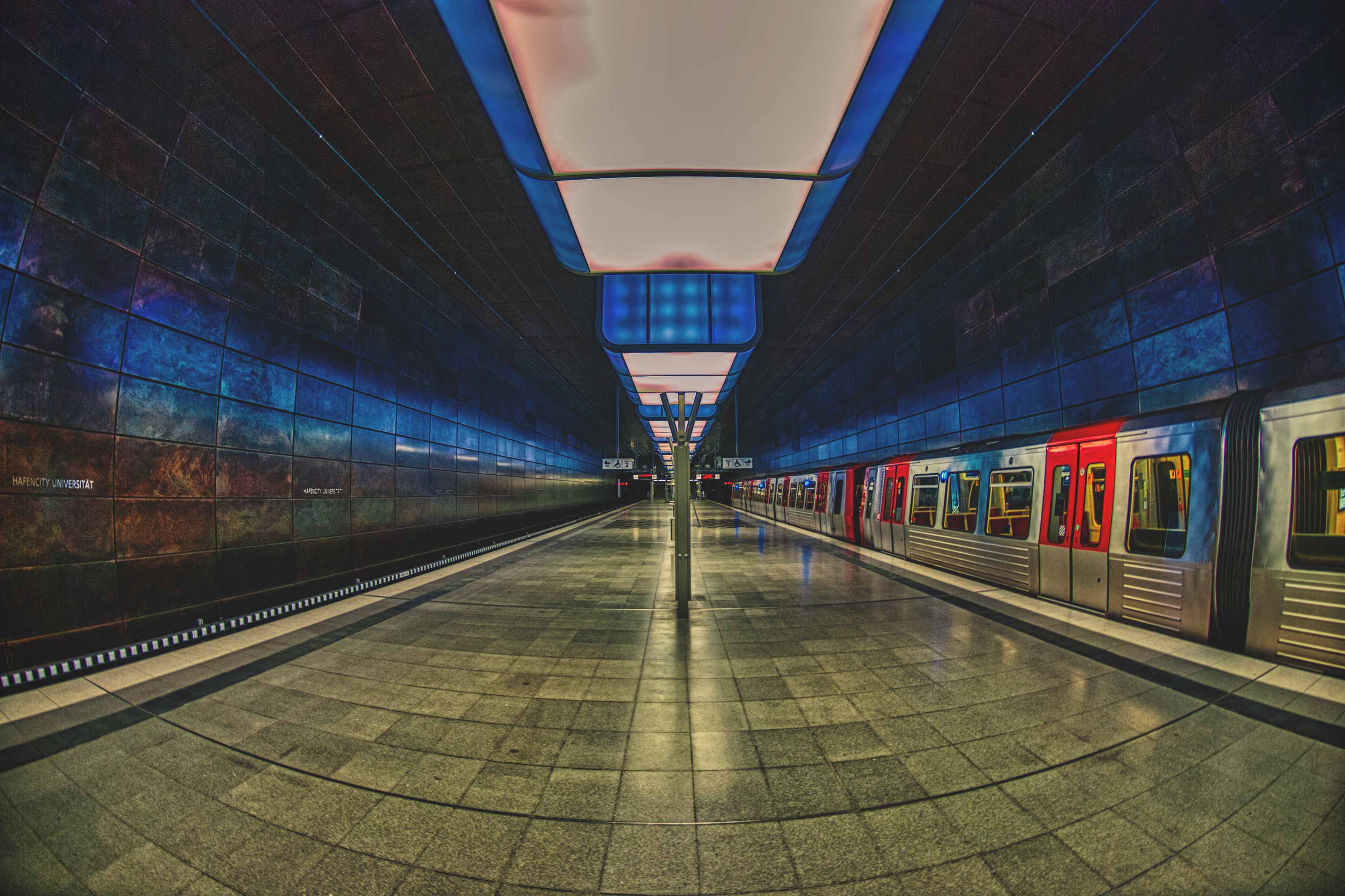 U-Bahn Station HafenCity in Hamburg